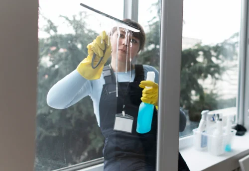 Nettoyage de vitres intérieures et extérieures à la Chenalotte